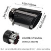 Bielpord 3-Inch Inlet 4-Inch Outlet Car Exhaust Tips Fit for