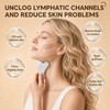 Wood Handle Lymphatic Contour Face Brush & Stainless Steel Gua