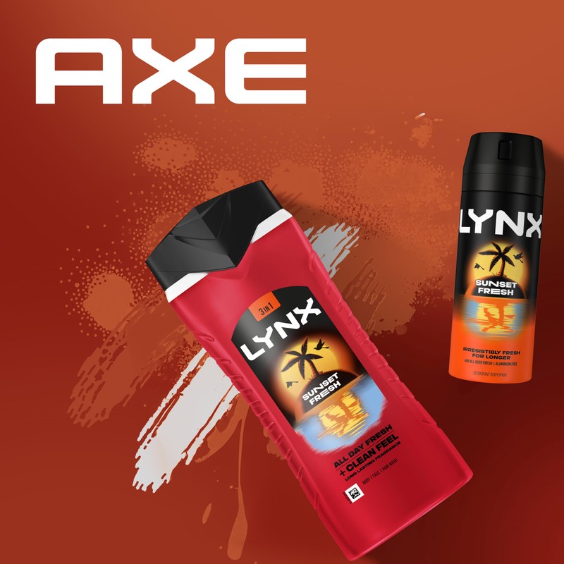 Lynx Sunset Fresh Body Wash for men 500 ml