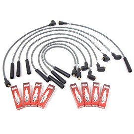 Engine Tune-Up Kit ERR3799 9206 Includes Ignition Wire Set & Champion Spark Plugs for Land Rover Discovery I, Defender 90 and Range Rover P38