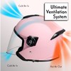 VCAN V88 3/4 Open Face Motorcycle Scooter Helmet ECE &