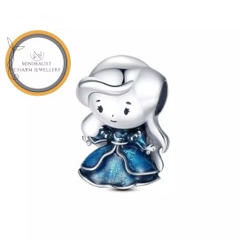 Minimalist Charm Jewelry Princess Charm, Movie Charm, Silver Charm, Beauty Charm, Women Gift Charm