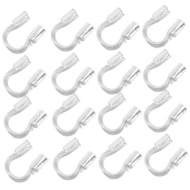 LIFKOME 300pcs U Shape Wire Guardian Durable Copper Jewelry Making Accessories for Necklaces Earrings and Bracelets Easy Installation Wire Protectors for DIY Craft Supplies