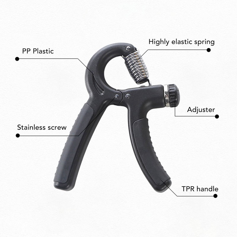 Hand Grip Strengthener Kit Elastic Silicone Skin Friendly Portable Forearm