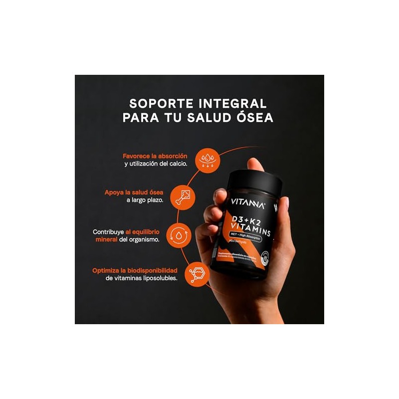 Vitamina Mct Oil Rápida Absorción Alta Biodisponibilidad Certificado Fst Huesos