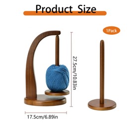 ACTIUSIS Wool Unwinder, Wool Reel Rotating Yarn, Winder Magnetic Yarn Spool Holder, for Knitting Accessories Gifts and Crochet, Yarn Winder Yarn Roll Holder (Retro Colour)