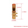 Yibuy Golden Brass #7 B Flat Tenor Saxophone Mouthpiece Kit