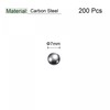 sourcing map Pack of 200 7 mm Carbon Steel Storage
