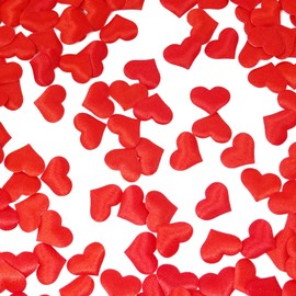 Honbay 500PCS Red Sponge Love Heart Confetti Cute Little Heart Shaped Petals for Valentine's Day Party Wedding Decorations