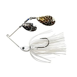 Dstyle Dα-SPINNER BAIT Double Indiana (DI) 1/2oz Hyper White