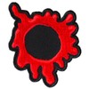 Bullet Hole Patch Blood Red - 2x2.4 inch - Embroidered