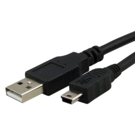 Unbranded Canon Powershot ELPH 180 Digital Camera Cable, USB 2.0 Male to Mini-B Cable