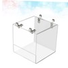 Mipcase Acrylic Thickened Bird Bathing Tub Transparent Shower Basin for