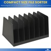1InTheOffice Desktop File Organizer, File Sorter, File Holder for Desk,