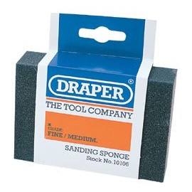 Draper 10106 Fine - Medium Grit Flexible Sanding Sponge