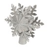 Silver Snowflake Christmas Tree Topper Lighted 3D PVC Christmas Tree