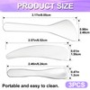 Pndeyo 3pcs Mini Metal Makeup Spatula, Reusable Cosmetic Cream Spatulas