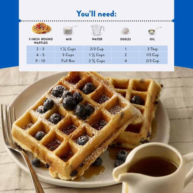 Krusteaz Light & Crispy Belgian Waffle Mix - No Artificial
