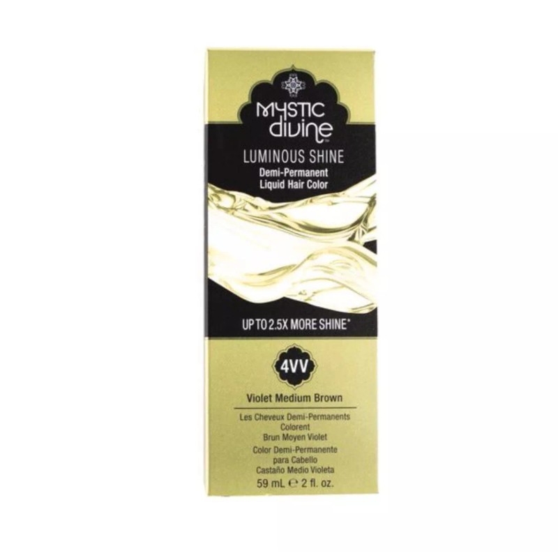 Mystic Divine Demi-Permanent Hair Color & 10 Developer 4VV Violet