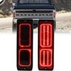 for 1967 1968 1969 1970 1971 1972 Chevy C10 GMC Pickup Truck Rear Tail Brake Light Tailight Smoked Lens Red LED Lamp with Gaskets