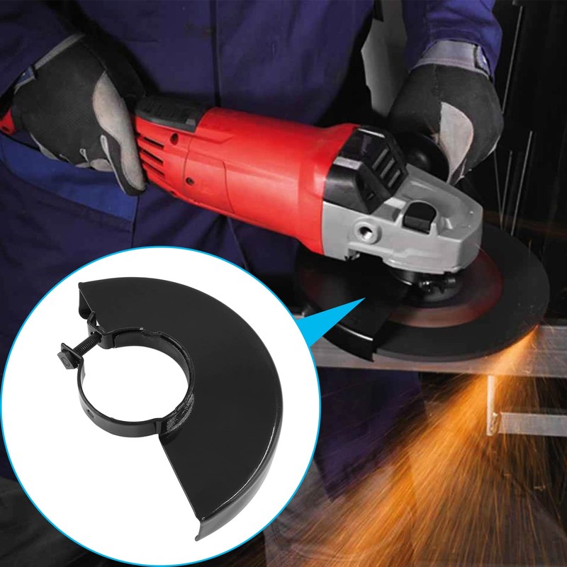 Jiozermi 2Pcs Metal Angle Grinder Guard, Black Adjustable Angle Grinder