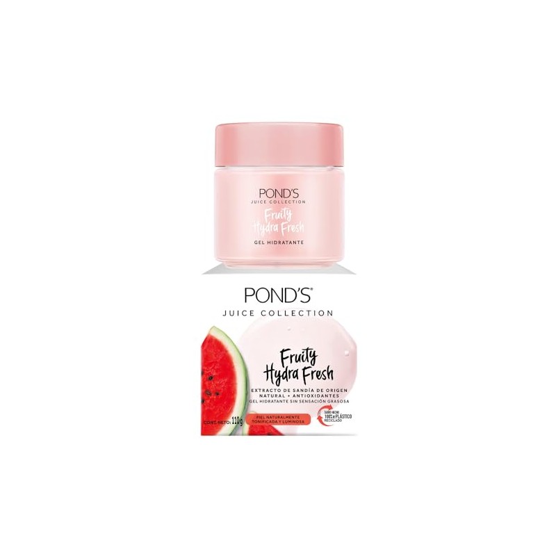 Pond's Cuidado Facial Fruity Hydra Fresh Sandía, Gel Hidratante, 110