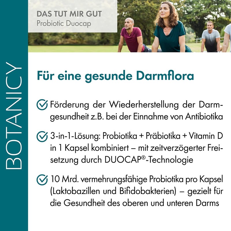BOTANICY Probiotic - Prebiotics and Probiotics for Intestinal Cleansing -