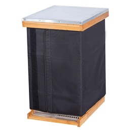 MayBee Winter Bee Hive Wrap for 8 and 10 Frame Beehives, 600D Oxford Cloth Adjustable Beehive Wrap for 2 Deep Hives with 1 Medium Hive Box, Waterproof, Windproof, Lightweight, Reusable, 75.2" x 24.8"