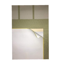 Easy Wall Scroll Production. Iron Scroll Kit 半紙 Size Three Tier 表装 Series (Navy Blue)