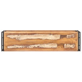 vidaXL Industrial Entertainment Unit - Solid Reclaimed Wood TV Stand with Mixed-Color Finish and Iron Frame - 47.2"x11.8"x15.7"