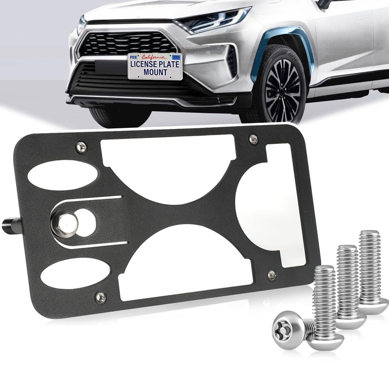 Anti Theft Front License Plate Bracket Mount Compatible with Toyota