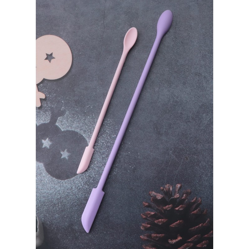 Ruwado 3 Pcs Makeup Spatula Multi Size Silicone Reusable Multi