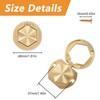 MOROBOR 4Pcs Hexagon Pocket Doors Drawer Handle Flush Ring Pull,