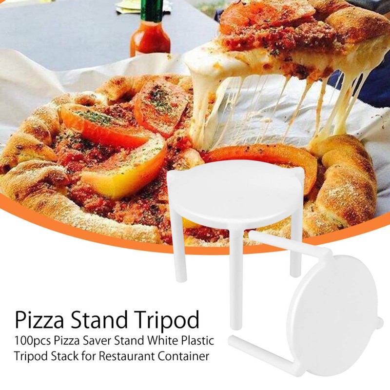 Hemoton 100Pcs Pizza Table Box Saver Stands Tripod Pizza Tripod