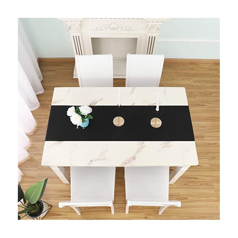 LivinEase Table Runner 42 x 240 cm - Black Cotton