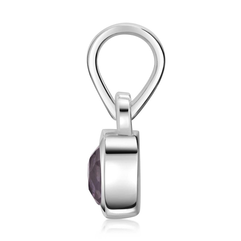 MATERIA by Matthias Wagner Square Gemstone Pendant 925 Silver with