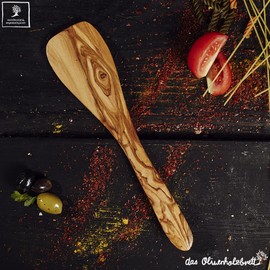 das Olivenholzbrett®, Olive Wood Spatula / Spatula / Wooden Spatula / Spatula Made of Olive Wood / 30 cm