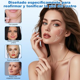 Faja Papada Facial Lifting，Correa Facial para V-Lifting ，Banda reafirmante facial para mentón，Reutilizable y ajustable，Elástico y muy elástico，Eliminar la Flacidez de la Piel(Negro)