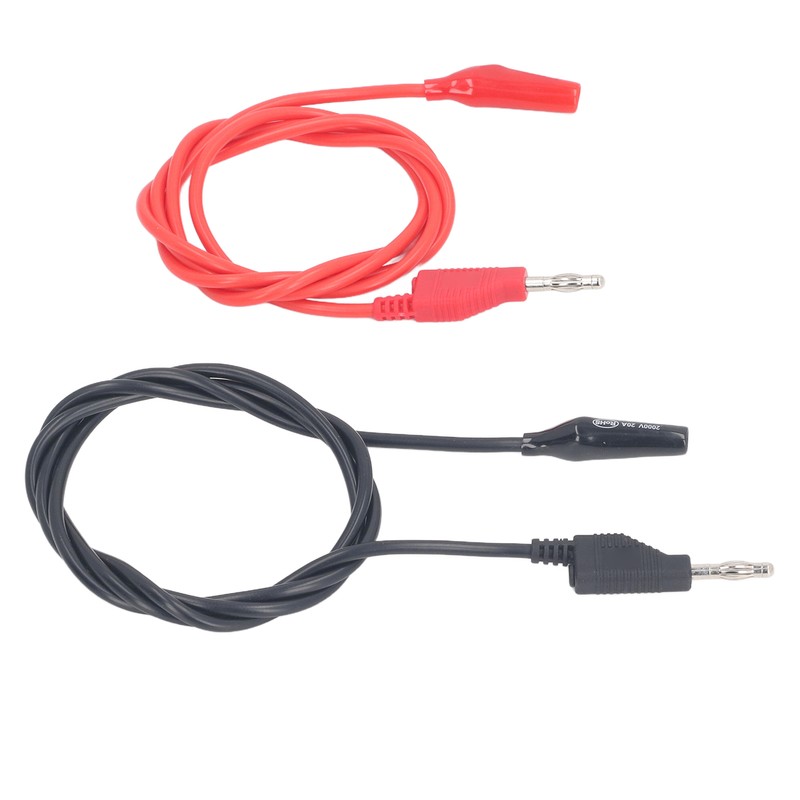 4mm Banana to Crocodile Clip Test Lead Stackable Soft Flexible