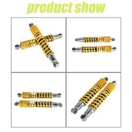 WFLNHB 2 Pcs Yellow Front Driver Left & Passenger Right Shocks Absorber Spring Replacement for Yamaha Banshee 350 1987-2006 3GG-23350-20-36