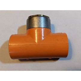 SPEARS 4202-010 CPVC FIRE SPRINKLER HEAD TEE FITTING, 1" x 1" NPT, ORANGE
