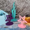 6 Pcs Fish Net Decorative Tablecloth Set, Ocean Waves Plastic