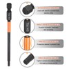 sourcing map 2pcs H3 Hex Head Drill Bit Wrench 3mm