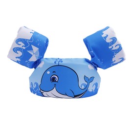 Kids Swim Vest Inflation Free Cartoon Pattern Foldable EPE Swim Vest Jacket for Swimming Training Whale
