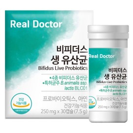 Real Doctor Bifidus Live Lactobacillus Colon Health Bowel Activity 4 Types Bifidus Immune Health Gut Health International Patent European Patent, 1 unit, 30 tablets / 리얼닥터 비피더스 생유산균 대장건강 배변활동 4종비피더스 면역건강 장건강 국제특허 유럽특허, 1개, 30정