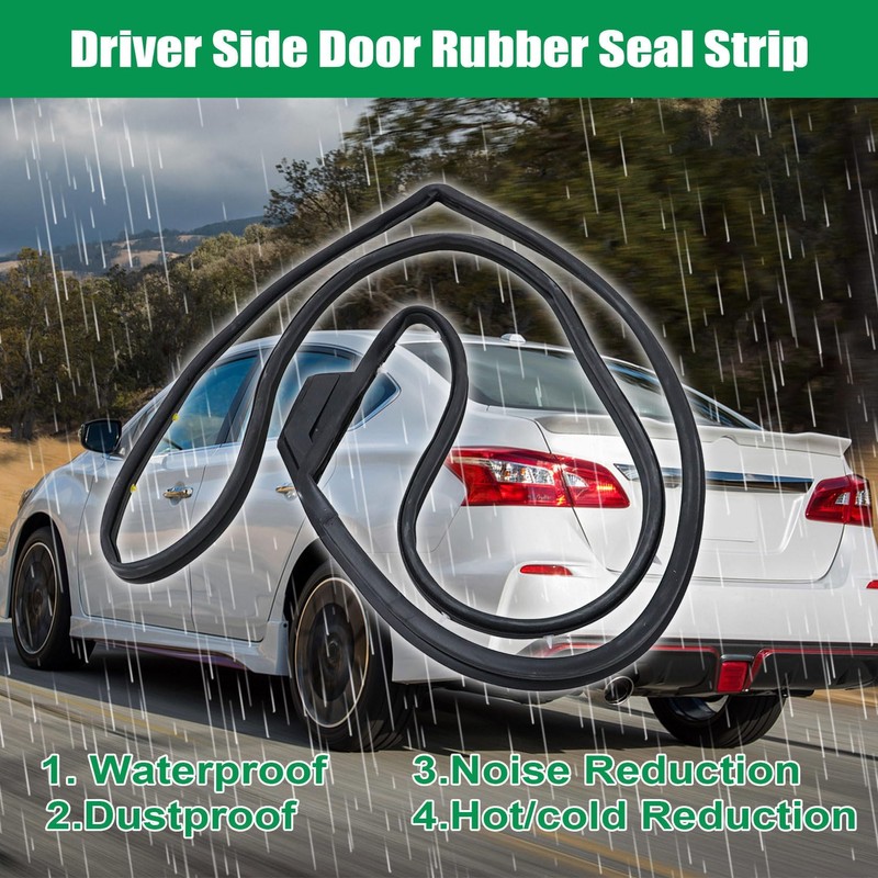 FZJDSD Door Rubber Seal Compatible with Nissan Sentra 2013-2019 Replace