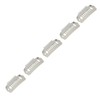 50pcs Hair Extension Clips Set Stainless Steel DIY 8 Teeth