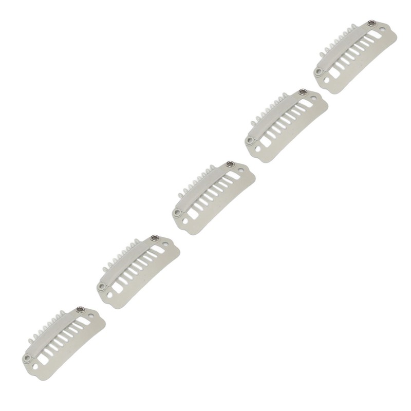 50pcs Hair Extension Clips Set Stainless Steel DIY 8 Teeth