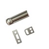 QCAA Solid Brass Surface Bolt, 2", Satin Nickel, 4 Pack,