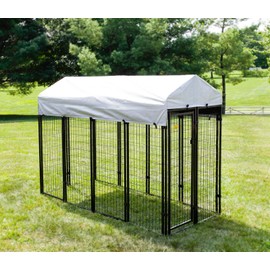 KennelMaster Gray Roof Cover for KennelMaster 4 ft. W x 8 ft. L x 6 ft. Dog Kennel.